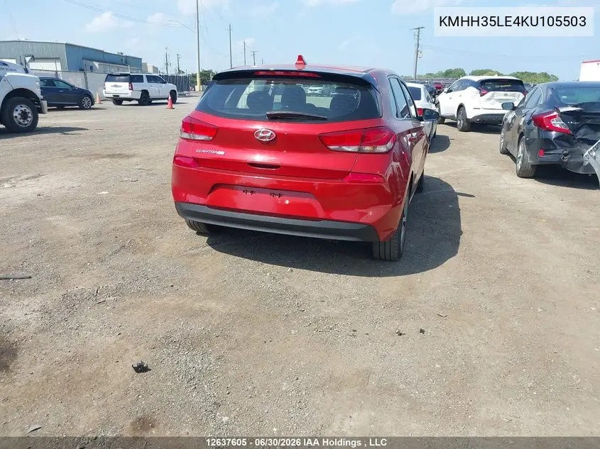 2019 HYUNDAI ELANTRA VIN KMHH35LE4KU105503 — фото 4