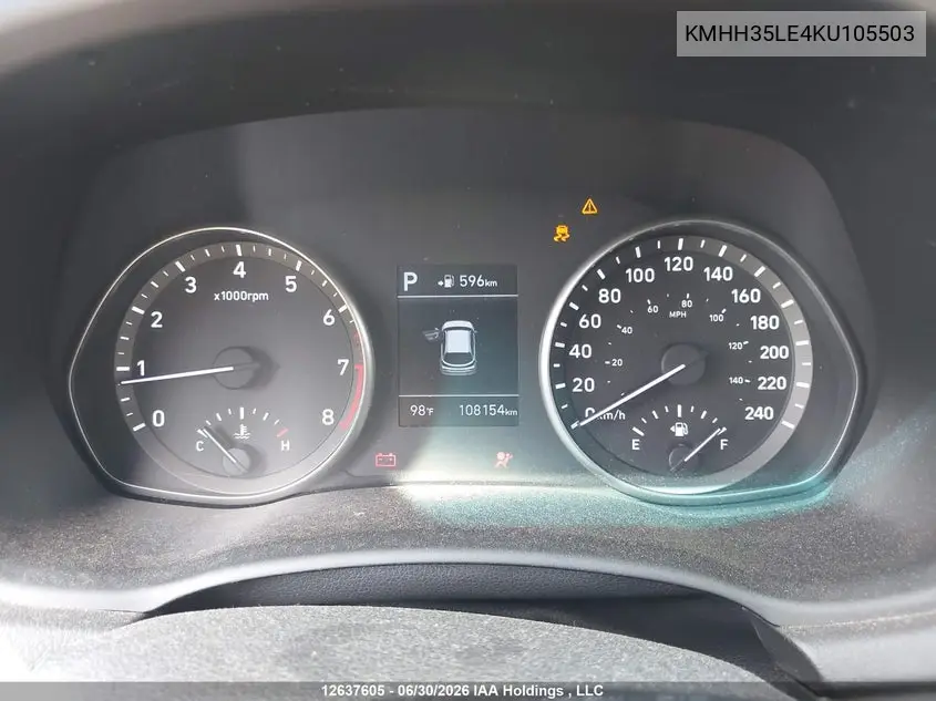 2019 HYUNDAI ELANTRA VIN KMHH35LE4KU105503 — фото 7
