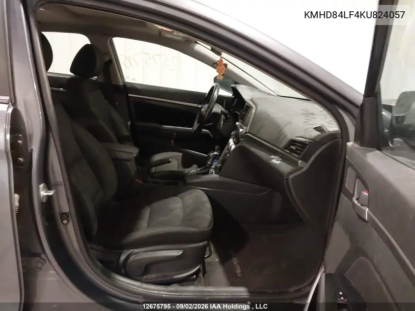 2019 HYUNDAI ELANTRA VIN KMHD84LF4KU824057 — фото 5