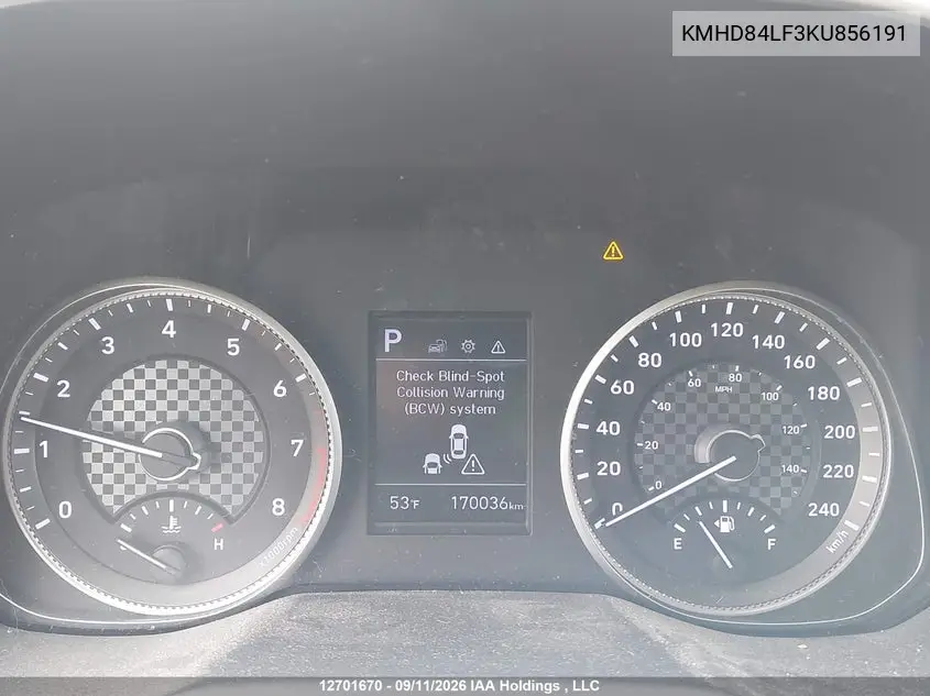 2019 HYUNDAI ELANTRA VIN KMHD84LF3KU856191 — фото 7