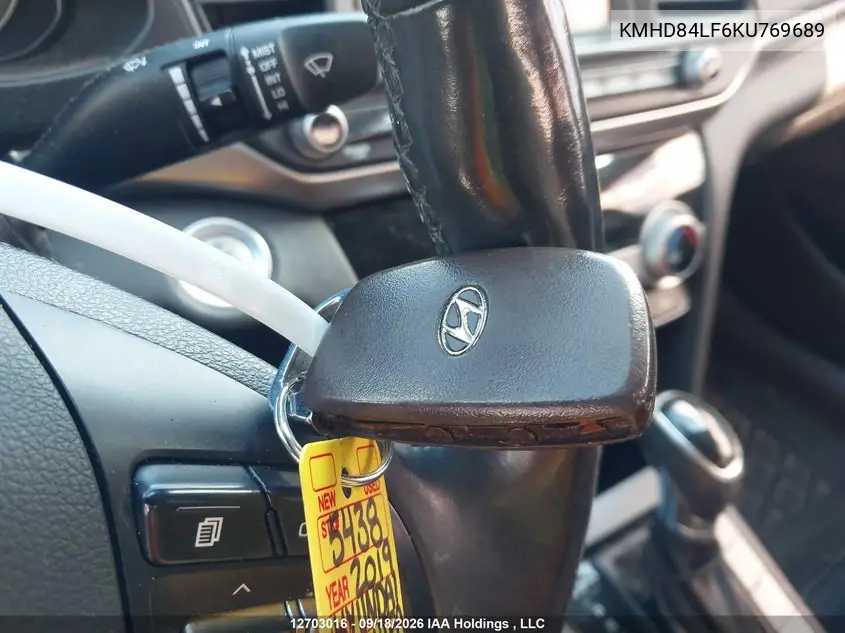 2019 HYUNDAI ELANTRA VIN KMHD84LF6KU769689 — фото 11