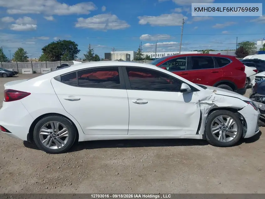 2019 HYUNDAI ELANTRA VIN KMHD84LF6KU769689 — фото 13