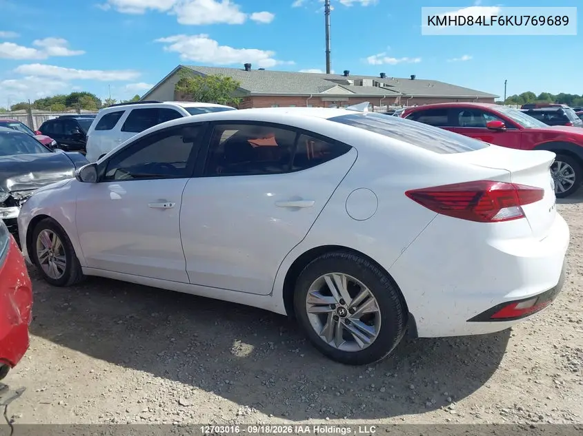 2019 HYUNDAI ELANTRA VIN KMHD84LF6KU769689 — фото 14