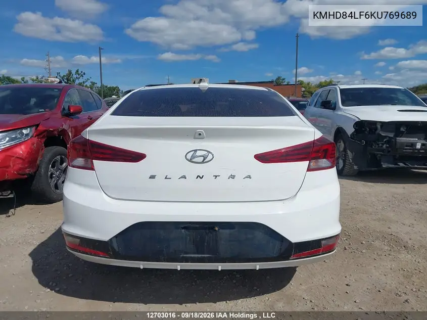 2019 HYUNDAI ELANTRA VIN KMHD84LF6KU769689 — фото 16