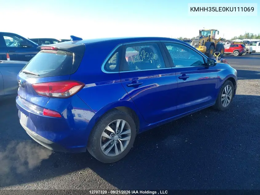 2019 HYUNDAI ELANTRA VIN KMHH35LE0KU111069 — фото 4