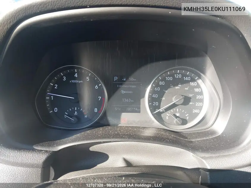 2019 HYUNDAI ELANTRA VIN KMHH35LE0KU111069 — фото 7