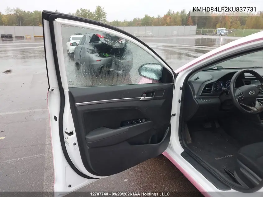 2019 HYUNDAI ELANTRA VIN KMHD84LF2KU837731 — фото 19
