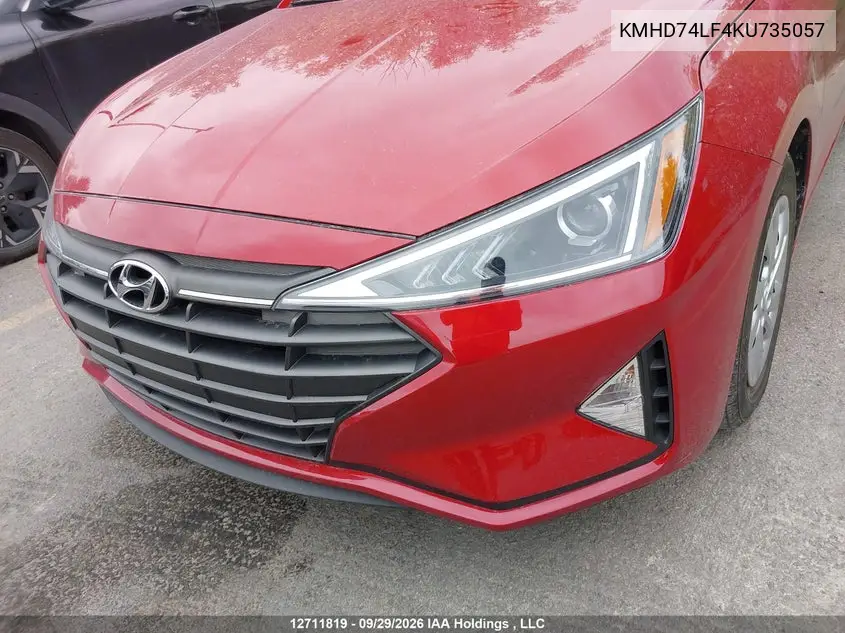 2019 HYUNDAI ELANTRA VIN KMHD74LF4KU735057 — фото 20
