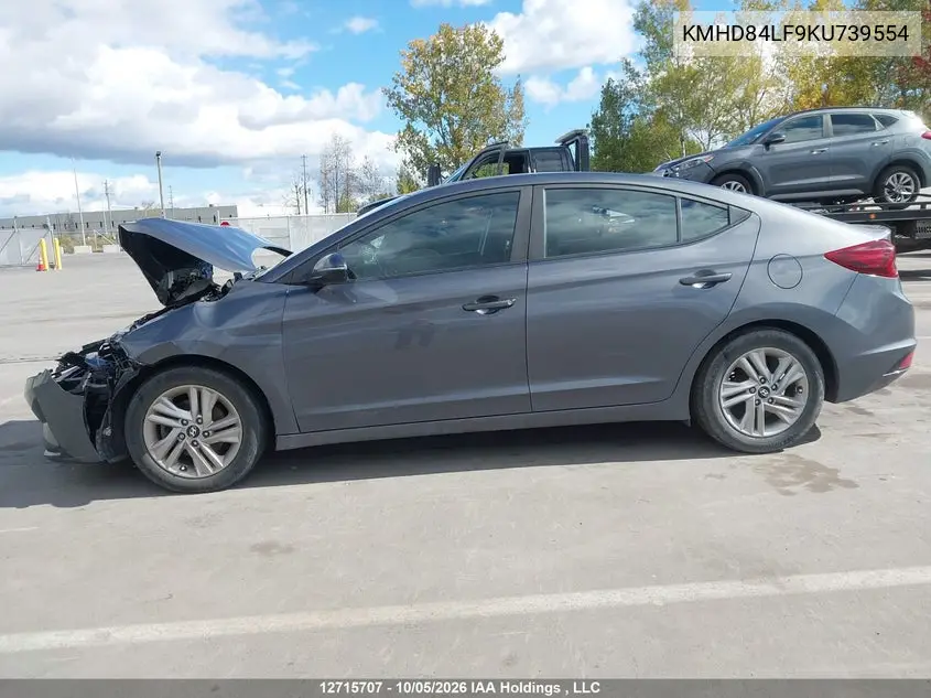 2019 HYUNDAI ELANTRA VIN KMHD84LF9KU739554 — фото 15