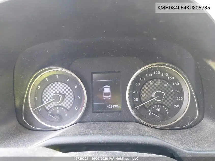 2019 HYUNDAI ELANTRA VIN KMHD84LF4KU805735 — фото 7