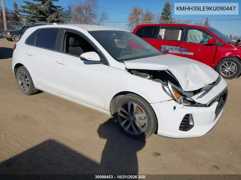 HYUNDAI ELANTRA 2019, VIN KMHH35LE9KU090447