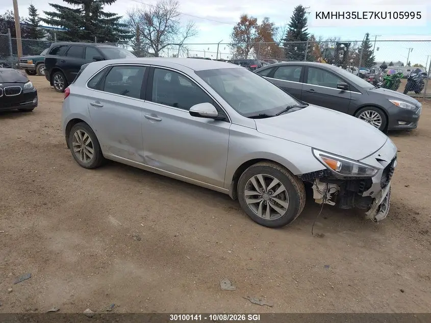 HYUNDAI ELANTRA 2019, VIN KMHH35LE7KU105995