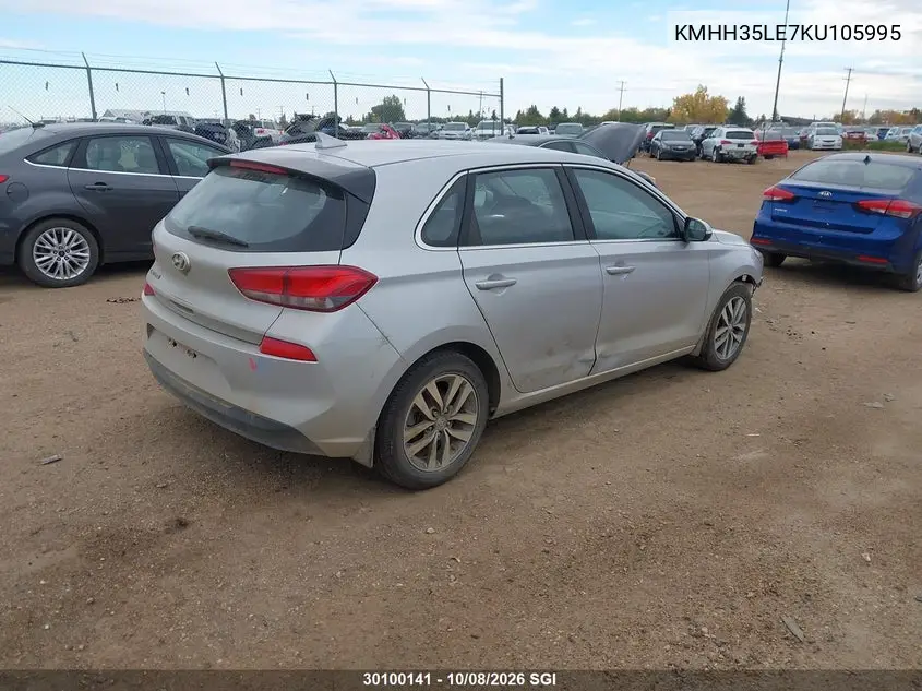 2019 HYUNDAI ELANTRA VIN KMHH35LE7KU105995 — фото 4