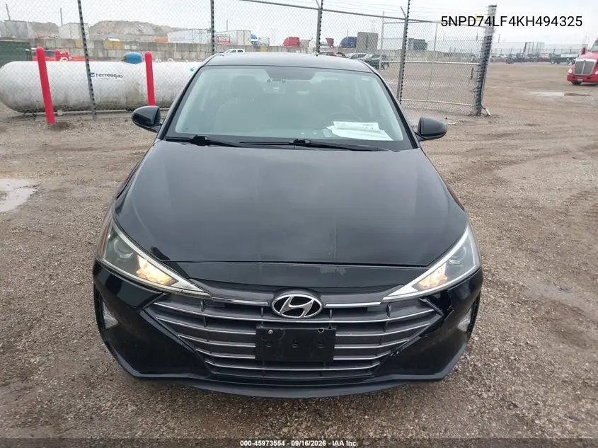 2019 HYUNDAI ELANTRA VIN 5NPD74LF4KH494325 — фото 13