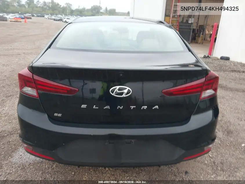 2019 HYUNDAI ELANTRA VIN 5NPD74LF4KH494325 — фото 17