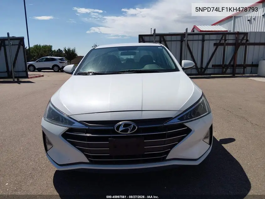 2019 HYUNDAI ELANTRA VIN 5NPD74LF1KH478793 — фото 17