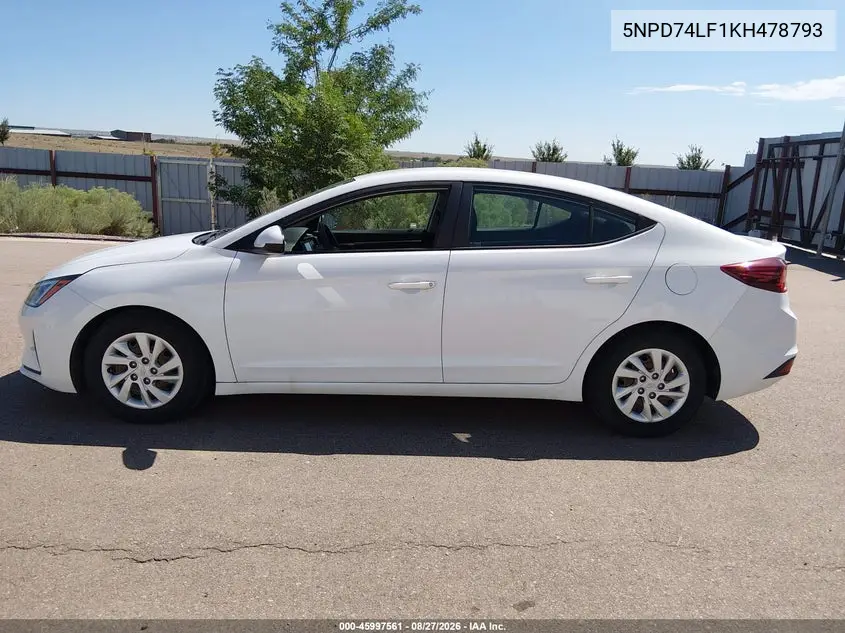 2019 HYUNDAI ELANTRA VIN 5NPD74LF1KH478793 — фото 19