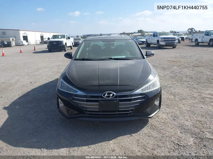 2019 HYUNDAI ELANTRA VIN 5NPD74LF1KH440755 — фото 12