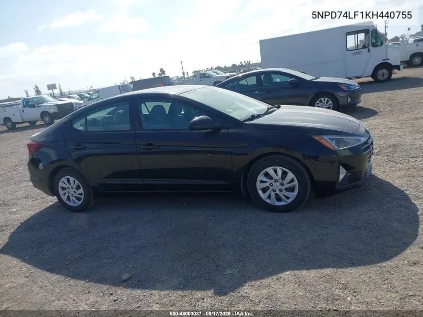 2019 HYUNDAI ELANTRA VIN 5NPD74LF1KH440755 — фото 13
