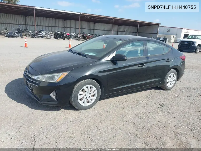 2019 HYUNDAI ELANTRA VIN 5NPD74LF1KH440755 — фото 6