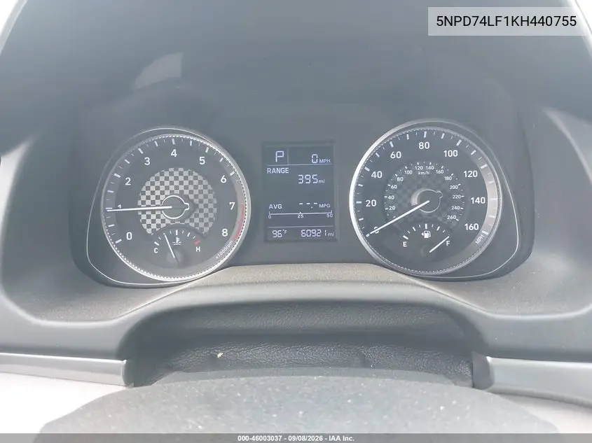 2019 HYUNDAI ELANTRA VIN 5NPD74LF1KH440755 — фото 7