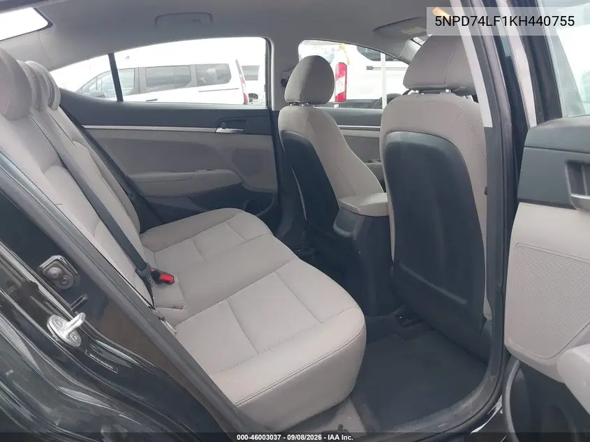 2019 HYUNDAI ELANTRA VIN 5NPD74LF1KH440755 — фото 8