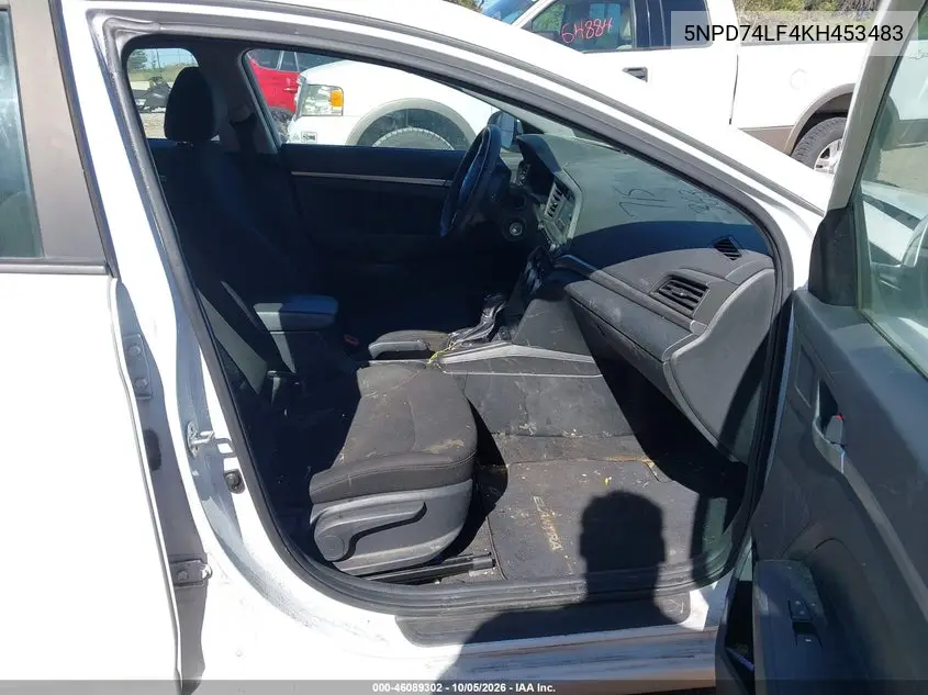 2019 HYUNDAI ELANTRA VIN 5NPD74LF4KH453483 — фото 5
