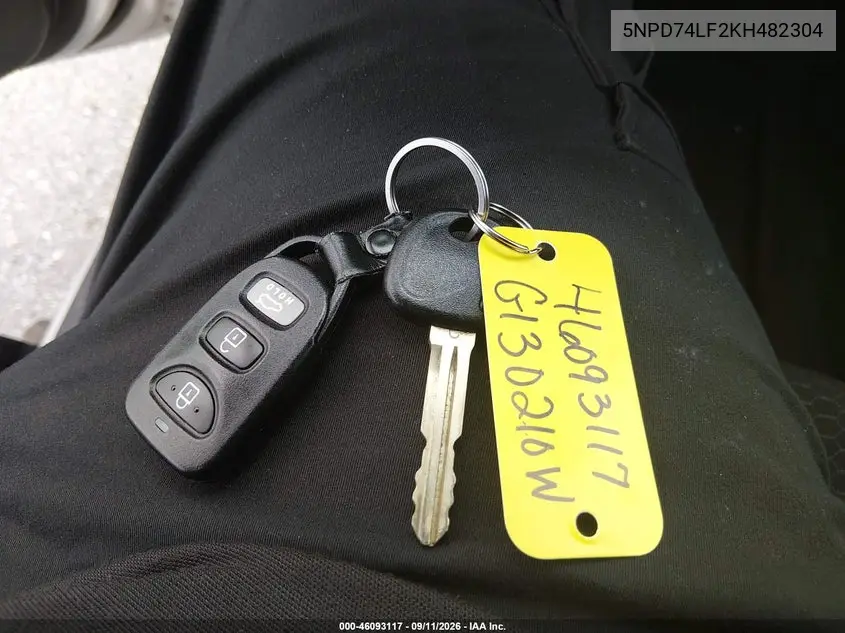 2019 HYUNDAI ELANTRA VIN 5NPD74LF2KH482304 — фото 11