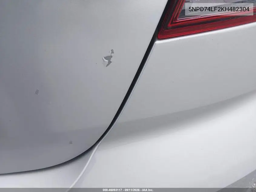 2019 HYUNDAI ELANTRA VIN 5NPD74LF2KH482304 — фото 12
