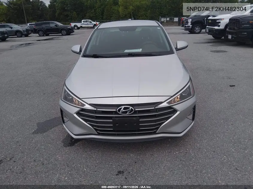 2019 HYUNDAI ELANTRA VIN 5NPD74LF2KH482304 — фото 14