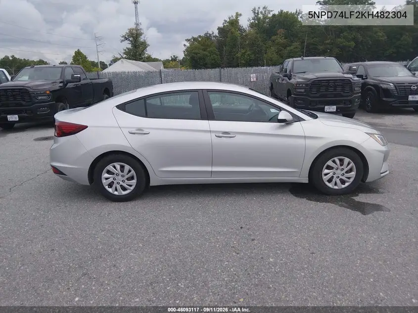 2019 HYUNDAI ELANTRA VIN 5NPD74LF2KH482304 — фото 15