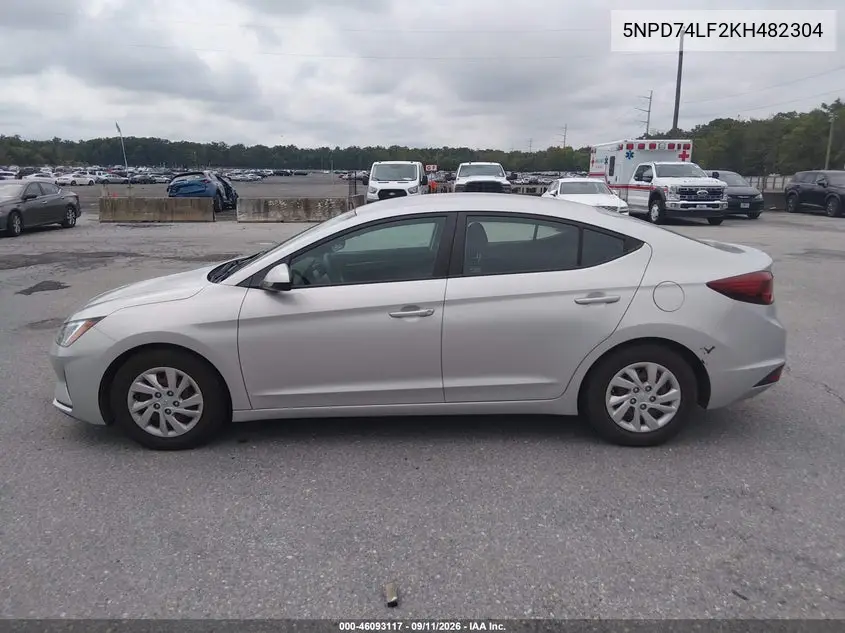 2019 HYUNDAI ELANTRA VIN 5NPD74LF2KH482304 — фото 16