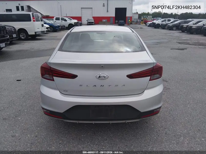 2019 HYUNDAI ELANTRA VIN 5NPD74LF2KH482304 — фото 18