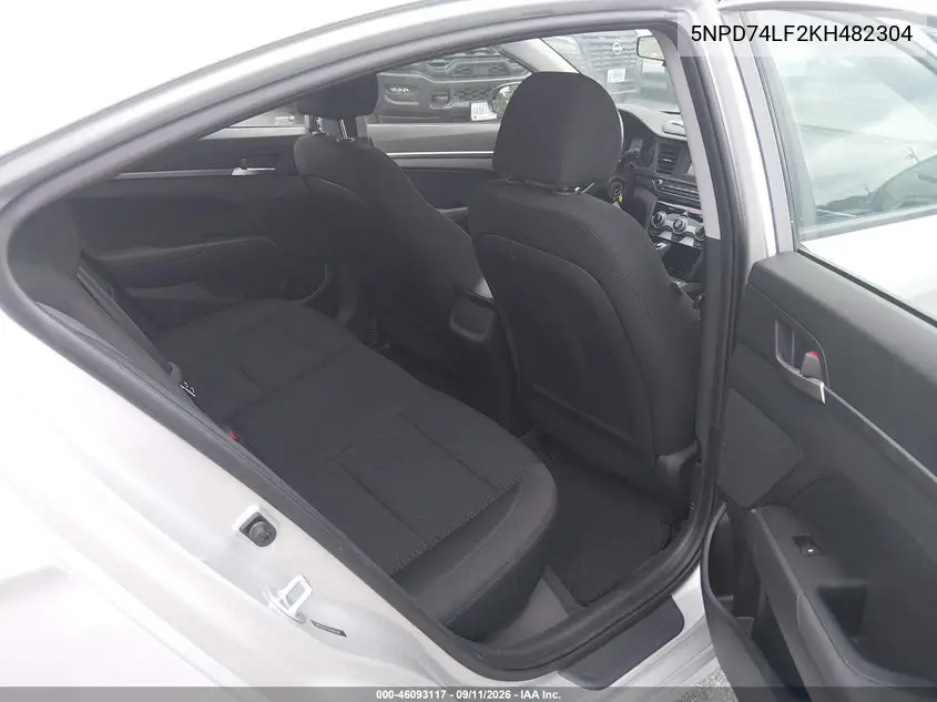2019 HYUNDAI ELANTRA VIN 5NPD74LF2KH482304 — фото 8