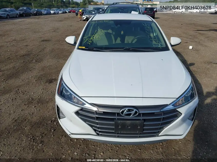 2019 HYUNDAI ELANTRA VIN 5NPD84LF0KH403628 — фото 12