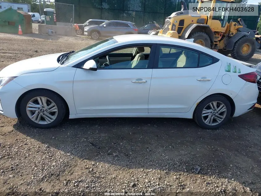 2019 HYUNDAI ELANTRA VIN 5NPD84LF0KH403628 — фото 14