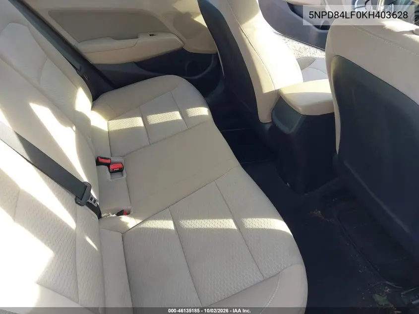 2019 HYUNDAI ELANTRA VIN 5NPD84LF0KH403628 — фото 8