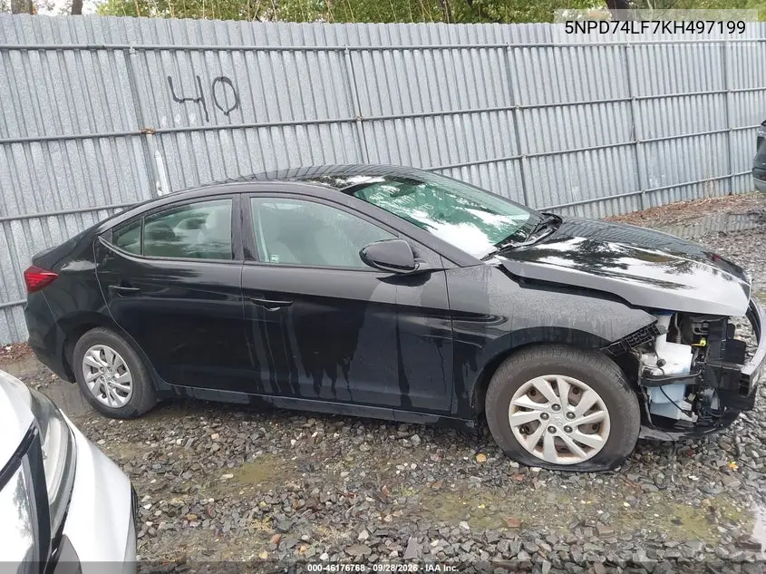 2019 HYUNDAI ELANTRA VIN 5NPD74LF7KH497199 — фото 14