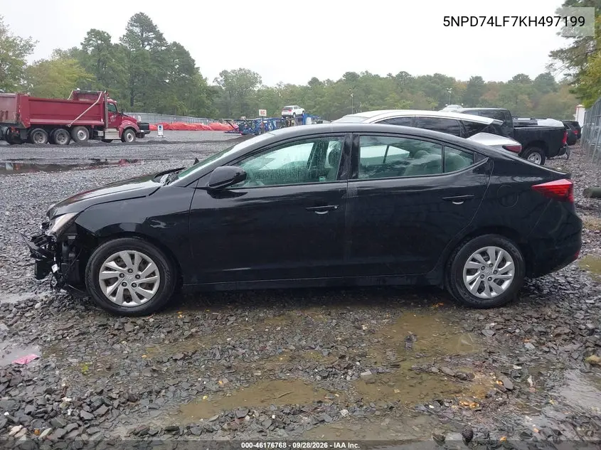 2019 HYUNDAI ELANTRA VIN 5NPD74LF7KH497199 — фото 15