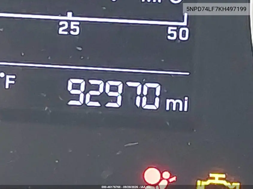 2019 HYUNDAI ELANTRA VIN 5NPD74LF7KH497199 — фото 16