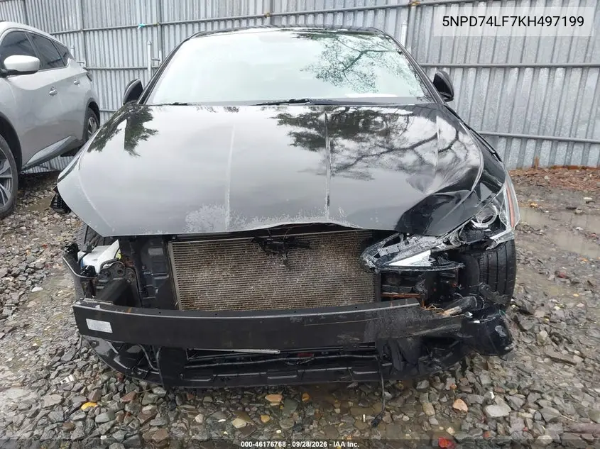 2019 HYUNDAI ELANTRA VIN 5NPD74LF7KH497199 — фото 6