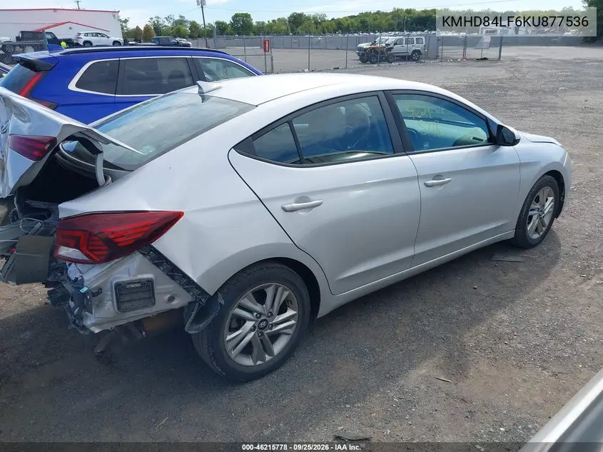 2019 HYUNDAI ELANTRA VIN KMHD84LF6KU877536 — фото 4