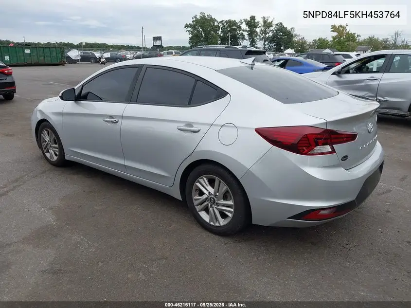 2019 HYUNDAI ELANTRA VIN 5NPD84LF5KH453764 — фото 3