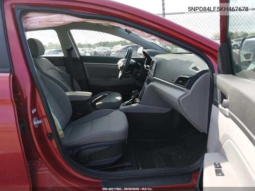 2019 HYUNDAI ELANTRA VIN 5NPD84LF5KH467678 — фото 5