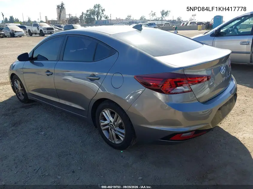 2019 HYUNDAI ELANTRA VIN 5NPD84LF1KH417778 — фото 3