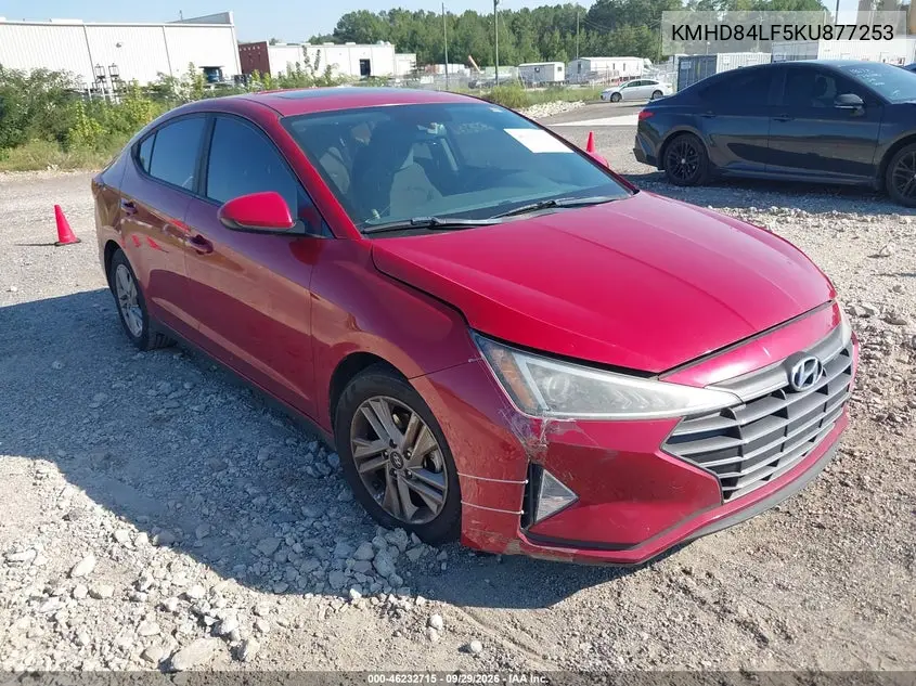 HYUNDAI ELANTRA 2019, VIN KMHD84LF5KU877253