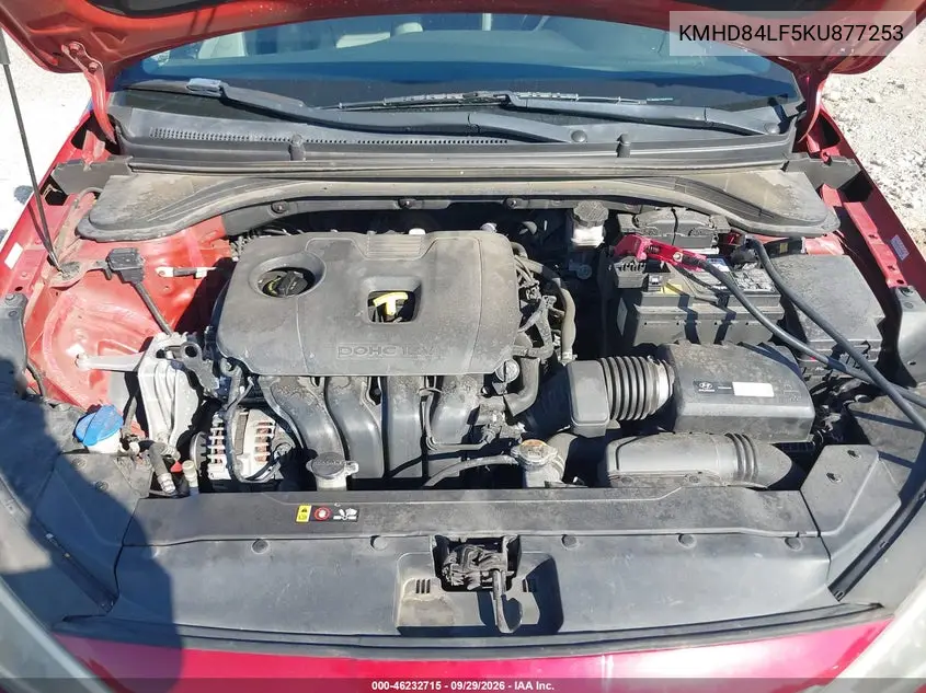 2019 HYUNDAI ELANTRA VIN KMHD84LF5KU877253 — фото 10