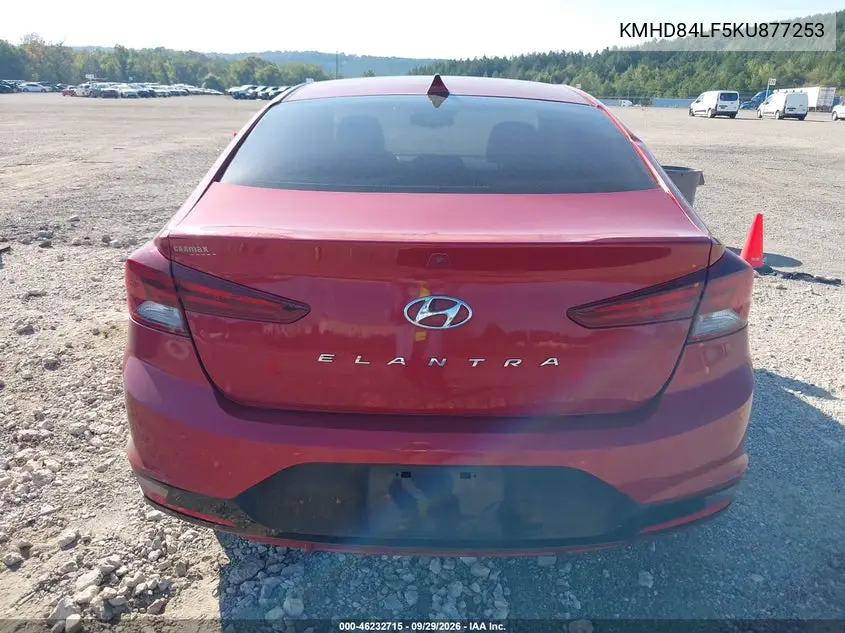 2019 HYUNDAI ELANTRA VIN KMHD84LF5KU877253 — фото 16