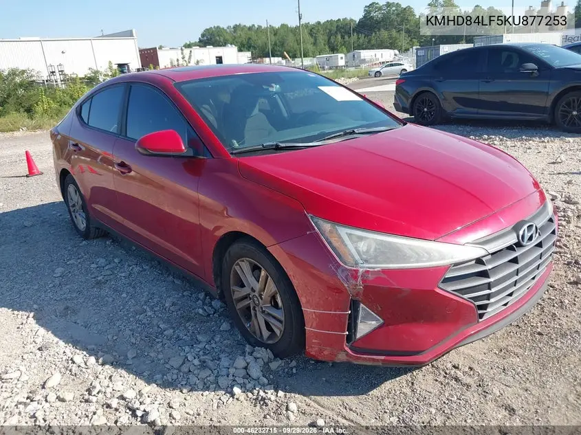 2019 HYUNDAI ELANTRA VIN KMHD84LF5KU877253 — фото 6