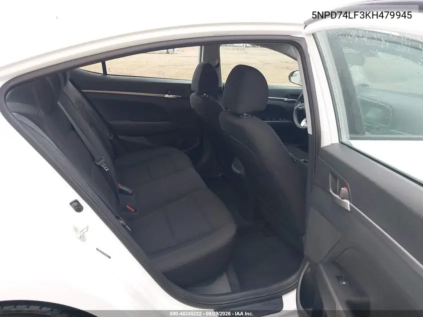 2019 HYUNDAI ELANTRA VIN 5NPD74LF3KH479945 — фото 8